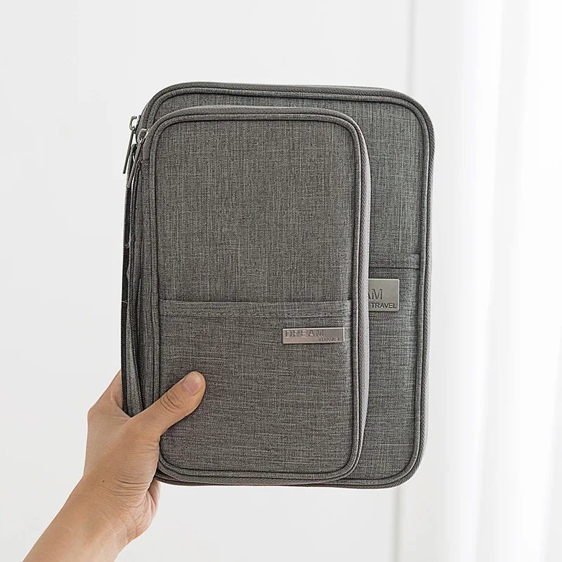 Travel Wallet Family Passport Holder Multi-pockets Waterproof Document Case Organizer Travel accessories Document Bag Cardholder thumbnail 2