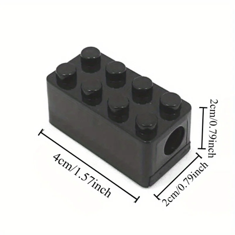 10pcs Building Blocks Pencil Sharpener Office And School Supplies Student Stationery thumbnail 6