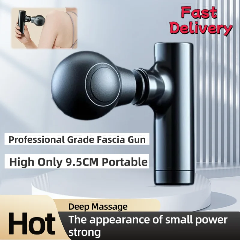 2025 New Mini Massage Gun USB Portable Muscle Relaxation Vibrating Fitness Equipment for Neck Back Shoulder Pain Relief thumbnail 2