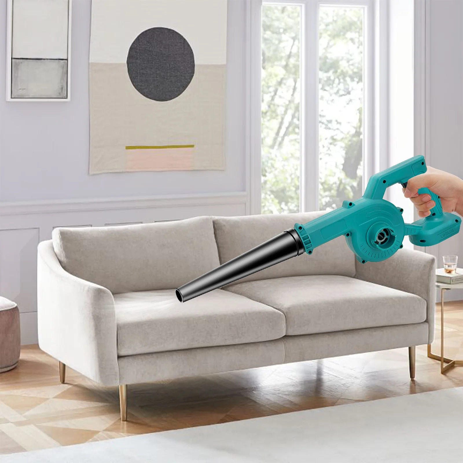 Reaplace For Makita 18V LXT Cordless Air Leaf Blower Electric Garden Snow Dust Corner Cleaner 2 in 1 Electric Leaf Blower&Vacuum thumbnail 3