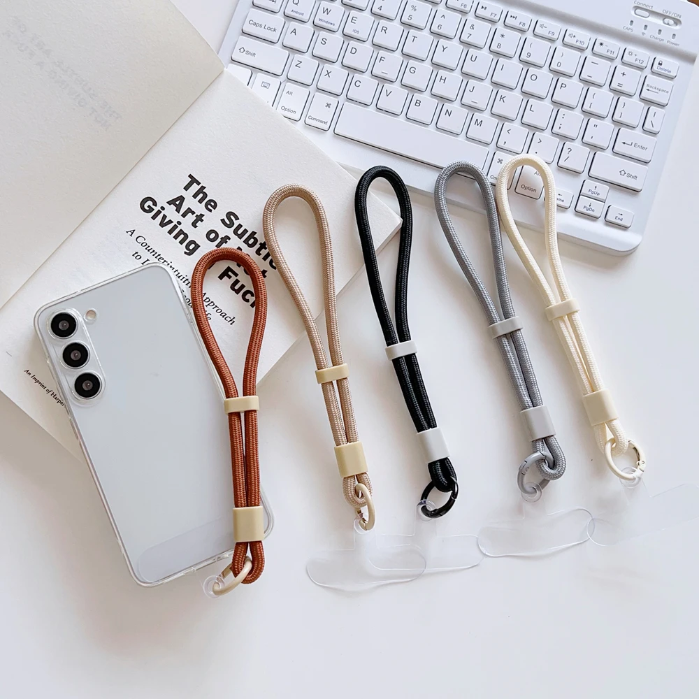 Adjustable Short Hand Wrist Strap for Mobile Phone Candy Color Simple Universal Lanyard Anti-Lost Strap Rope for Cell Phone thumbnail 6