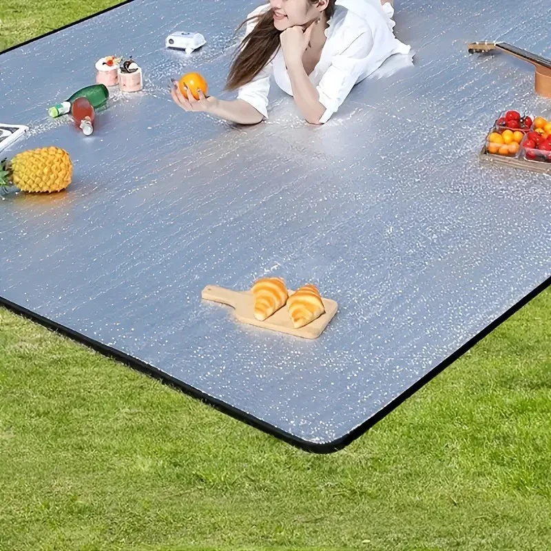 Camping Mat Foam Foil Blanket Aluminum Insulation Foam Foil Mat Sleeping Pad Thermal Outdoor Tent Footprint Reflecting Heat thumbnail 3