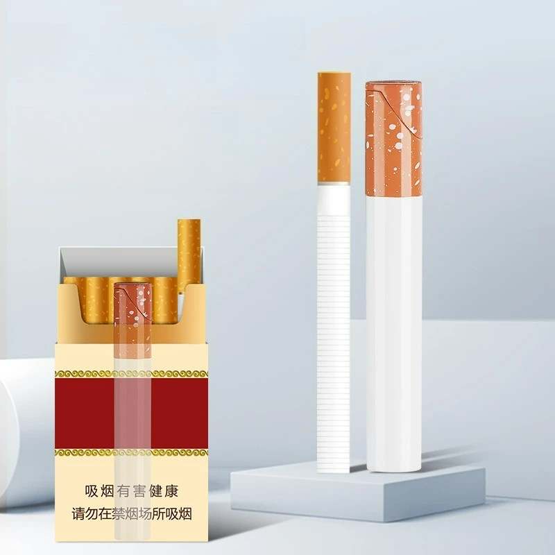 2025 High Beauty Exquisite and Compact Thin Strip Butane Gas Lighter Outdoor Portable Open Flame Mini Lighters Smoking Gadgets thumbnail 2