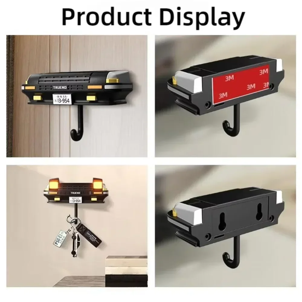 Car Headlight Key Holder Decor Creative Senior Key Hanger Wall-mounted Home Key Hooks Room Wall Decoration Enthusiasts Gift thumbnail 5