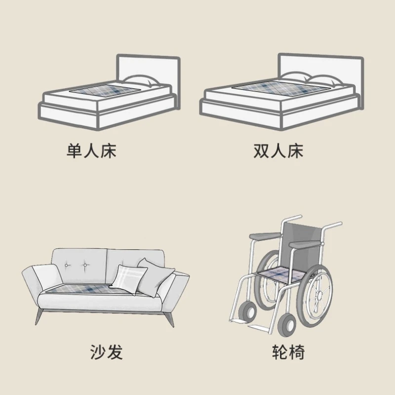 Washable Incontinence Pads for Elderly & Pets - Leak-Proof Bed Care Mats, Ideal for Menstruation & Home Use thumbnail 5