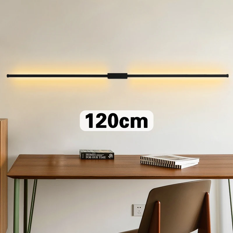 Indoor LED  long wall lamp  Nordic style Long LED Wall Light  Home Decoration Bedroom Living Room Sofa Background thumbnail 2