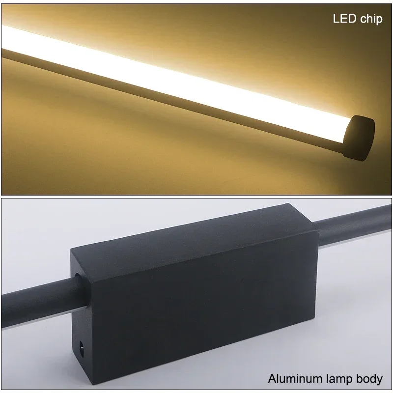 Indoor LED  long wall lamp  Nordic style Long LED Wall Light  Home Decoration Bedroom Living Room Sofa Background thumbnail 4