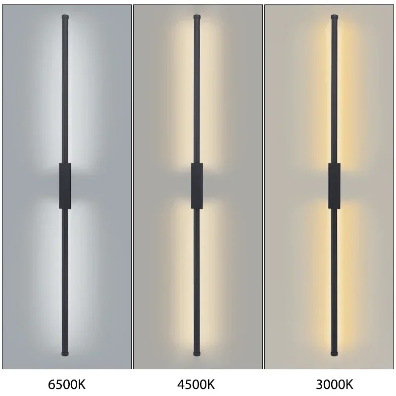 Indoor LED  long wall lamp  Nordic style Long LED Wall Light  Home Decoration Bedroom Living Room Sofa Background thumbnail 3