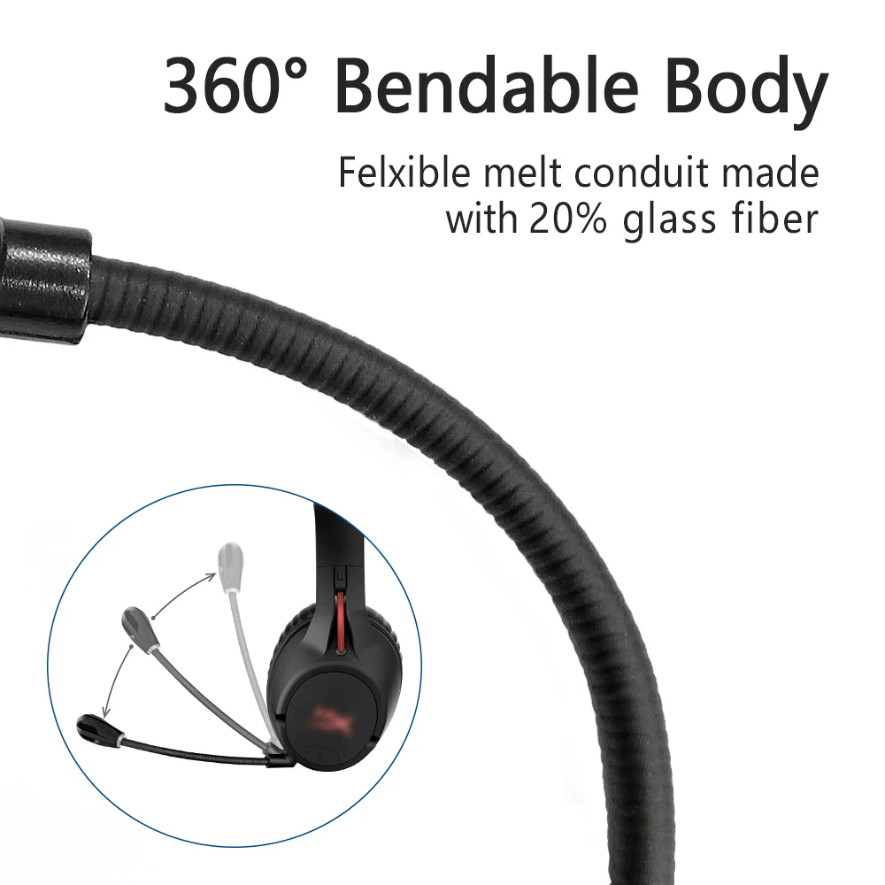 3.5MM jack Detachable Headset Microphone Noise-reducing Game Mic for HyperX Cloud II Wireless Headphone Replaceable Accessory thumbnail 5