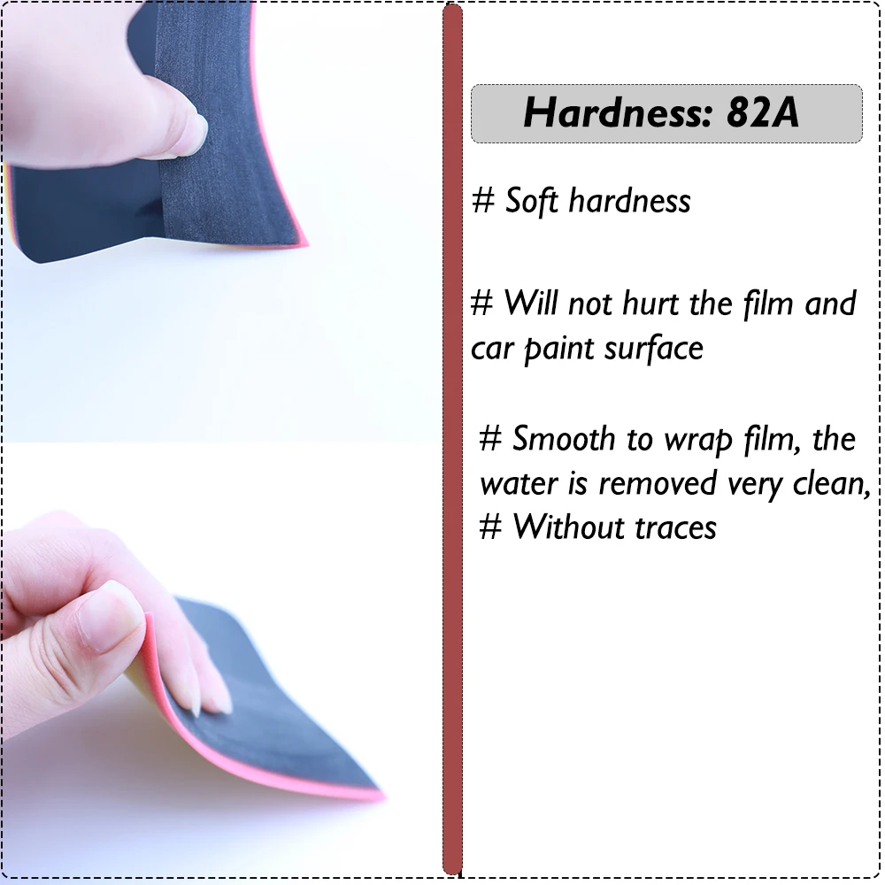 TOFAR Soft Rubber Squeegee For Car Clear PPF Film Installation Scraper Window Tint Tool Glass Cleaning Tool Vinyl Wrap Wiper thumbnail 3