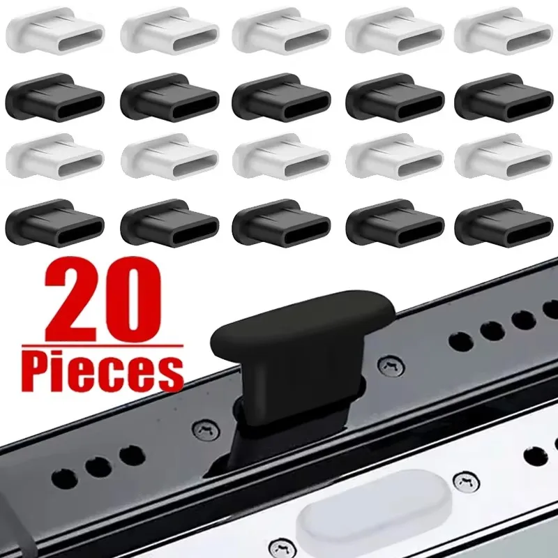 10-500Pcs USB Charging Port Type C Dust Plug Charging Port Silicone Cover for Samsung Huawei Xiaomi Smart Phone Accessories