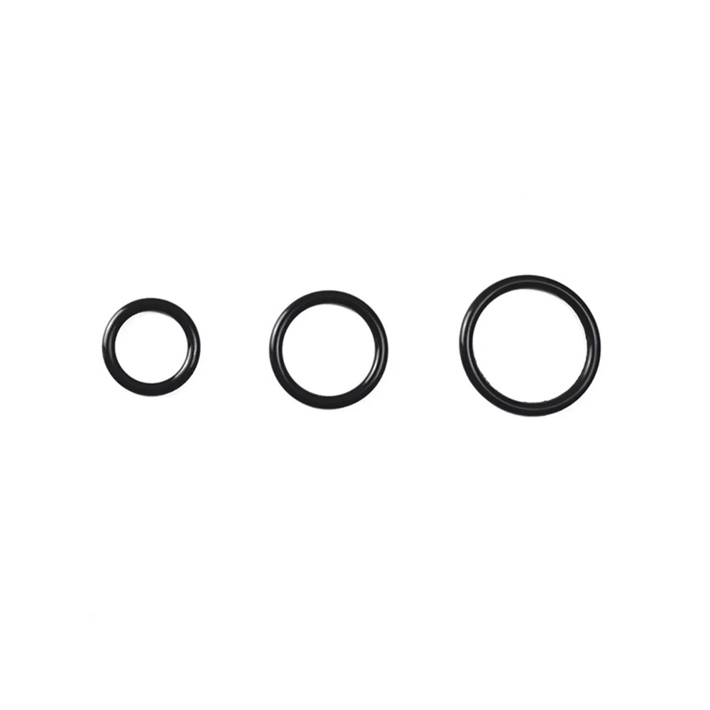 Penis Cock Ring Set Silicone Adult Sex Toy Black For Men 3pcs/set Durable thumbnail 4