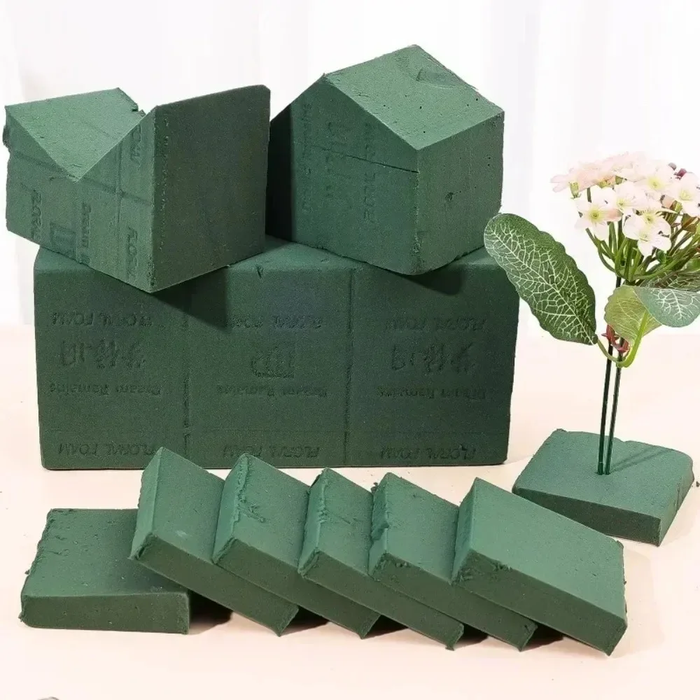 10/1PCS Flower Moisturizing Sponge Block Absorbent Floral Foam Bricks Cuttable Dry Wet Florist Sponge Bricks Wedding Party Decor thumbnail 5