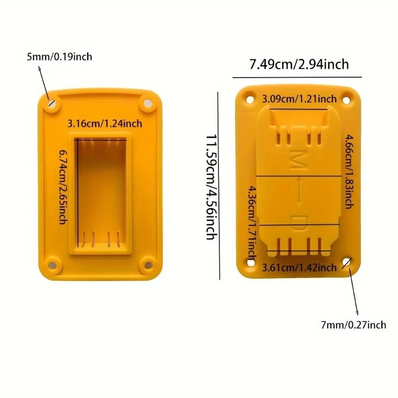 For Dewalt/Milwaukee 14.4/18V/20V Battery Tools Machine Holder Tool Storage Rack Wall Mount Tool Bracket Fixe Device Tool Holder thumbnail 6