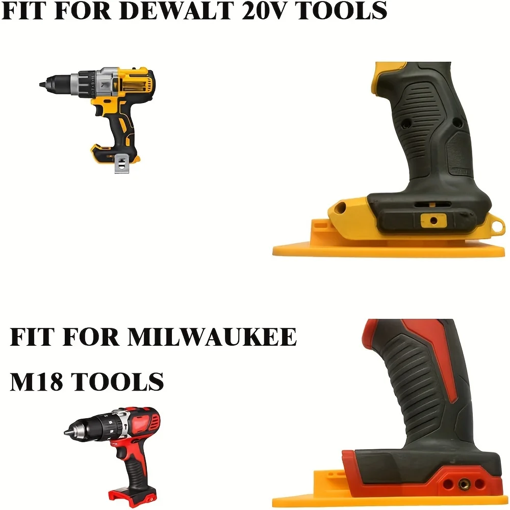 For Dewalt/Milwaukee 14.4/18V/20V Battery Tools Machine Holder Tool Storage Rack Wall Mount Tool Bracket Fixe Device Tool Holder thumbnail 3