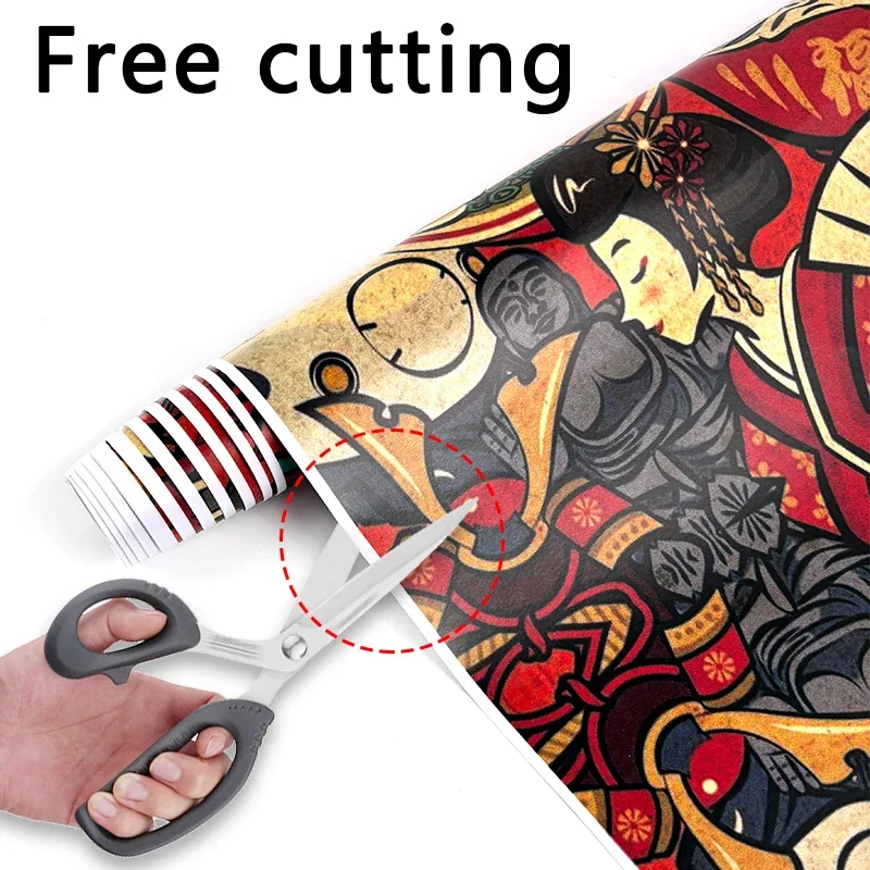 JDM Graffiti Painting Car Film Wrap Waterproof Modification Protective Stickers for Auto Bicycle Motorcycle Skateboard Universal thumbnail 4