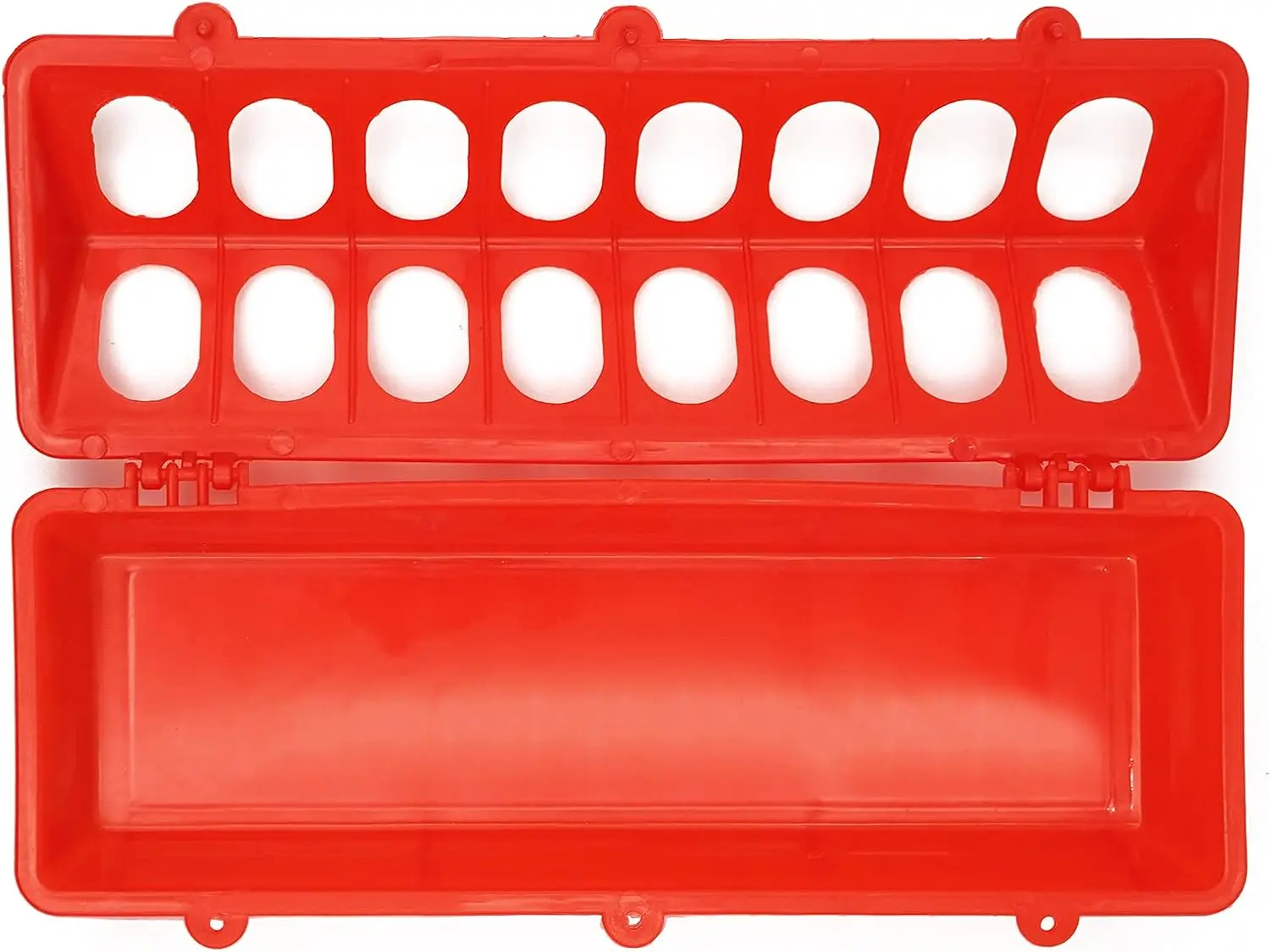 30cm Poultry Bird Feeder Double Row 16 Holes Ground Feeder Plastic Clamshell Feeding Bucket Chicken Farm Breeding Supplies thumbnail 5