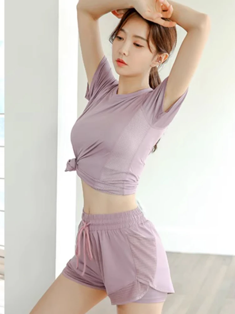 Running set for women summer fitness wear yoga exercise  popular quick-drying thin slimming breathable outdoor morning run thumbnail 2