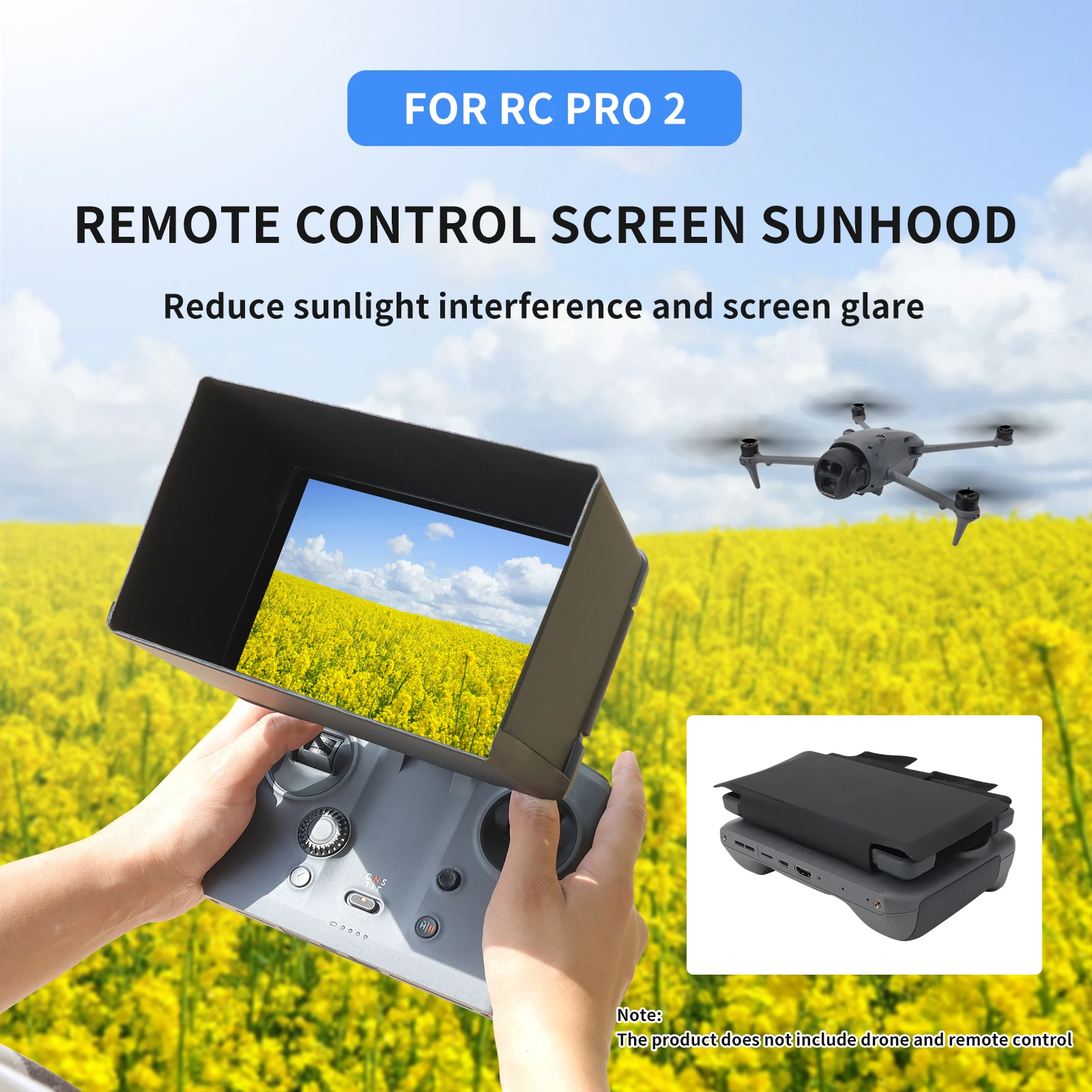 Sun Hood for DJI Mavic 4 Pro RC Pro 2 Remote Control Monitor Screen Sun Visor Sunshade Mavic 4 Pro Drone Accessories thumbnail 2