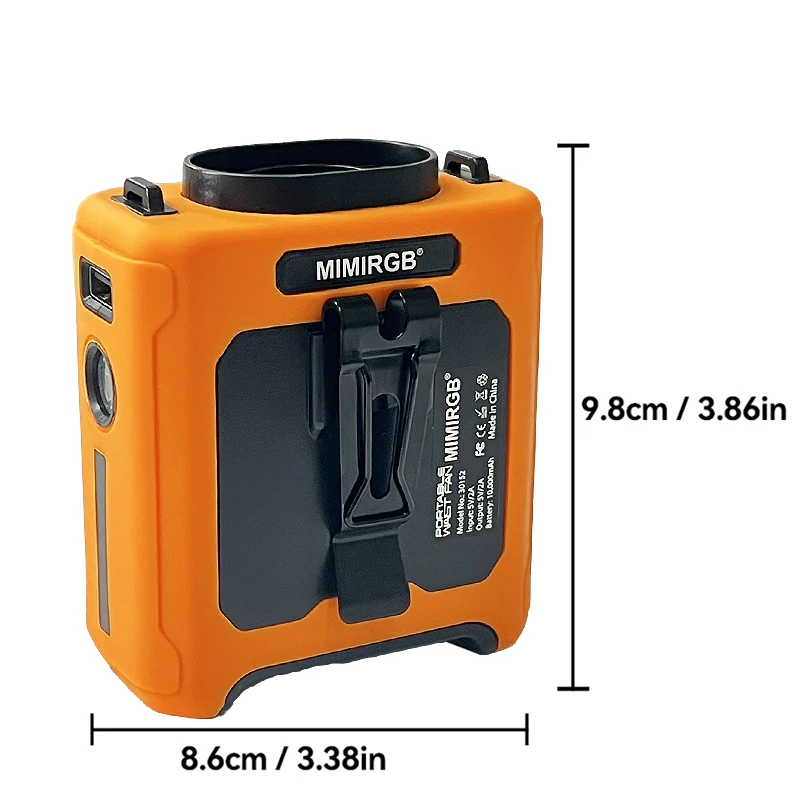 20000mAh Waist Fan Wearable Waist Fan 5-Speed Lightweight 40H Outdoor Hands-Free Cooling Work Site Travel Ooutdoor Long-Distance thumbnail 5