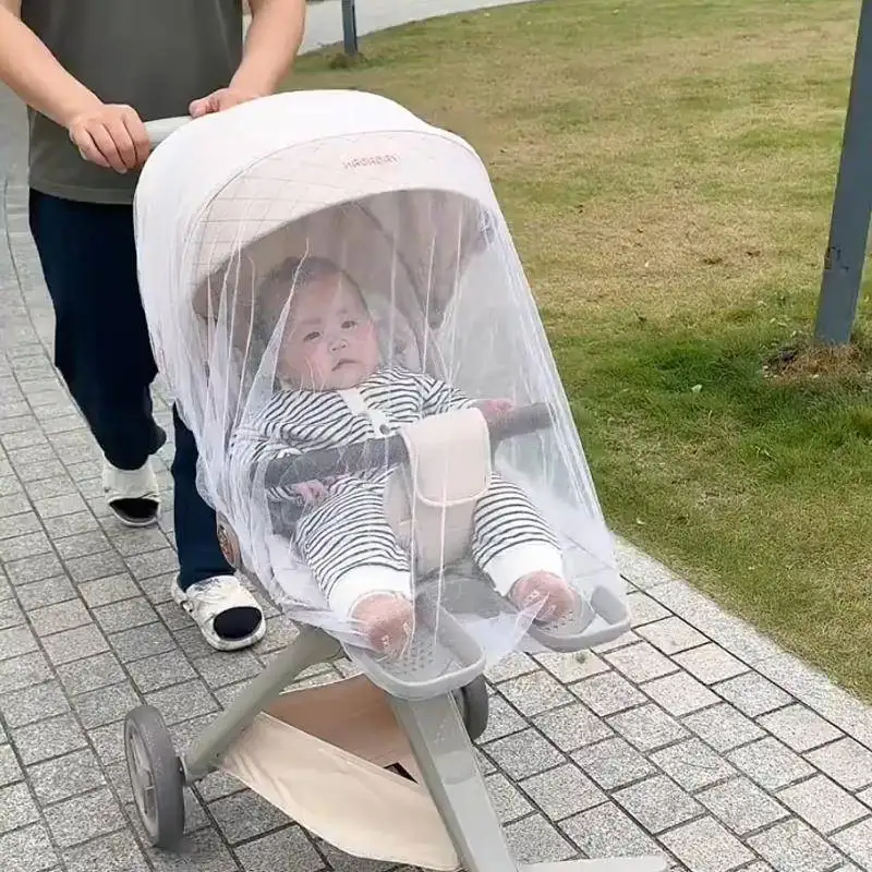 Universal Baby Stroller Mosquito Net Summer Pram Fly Insect Mesh Baby Net Infants Protection Mesh Cover Stroller Accessories thumbnail 6