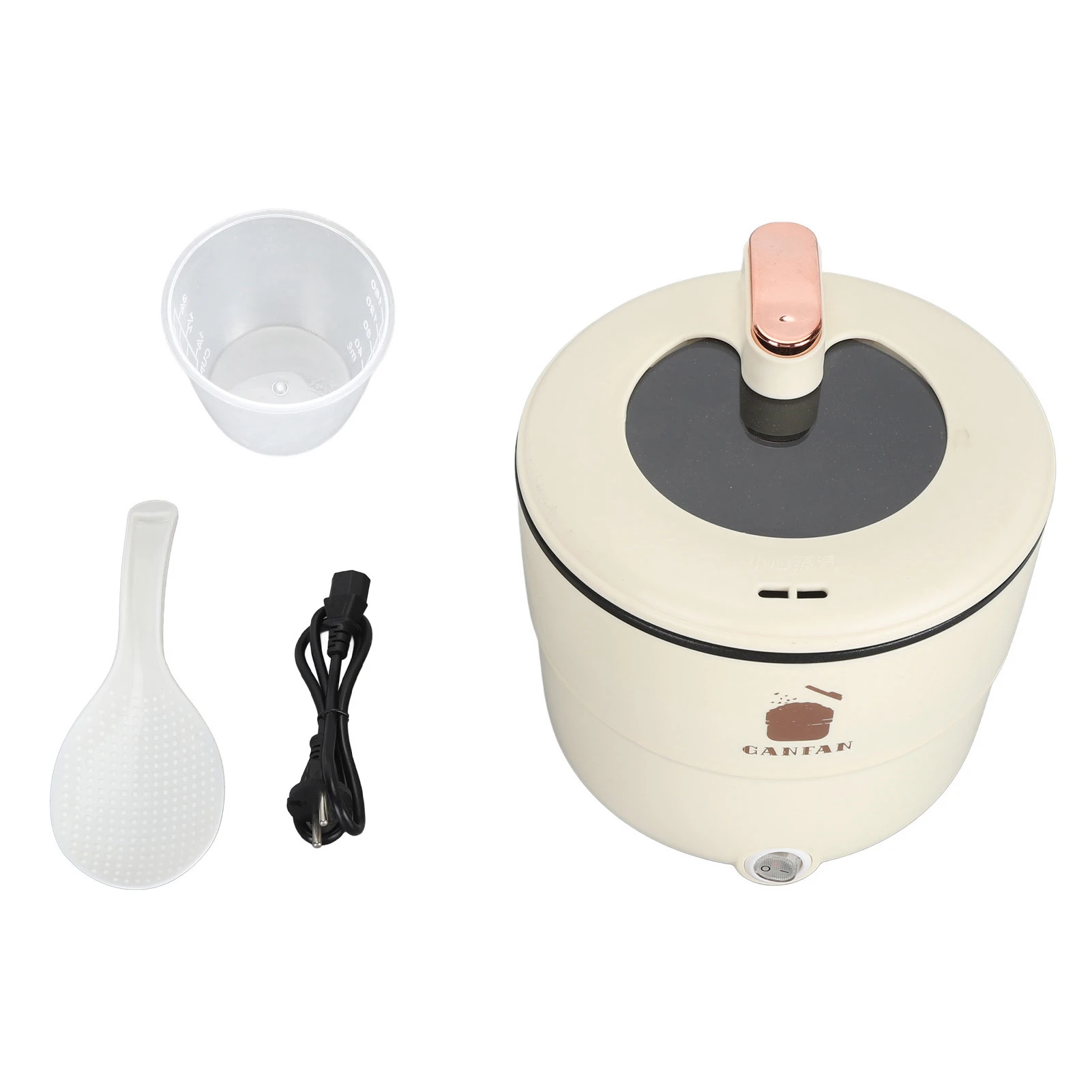 Electric Rice Cooker Multifunctional 1.8L Double Layers Anti Scald Anti Stick Electric Cooking Pot for Noodles Soup Stewing