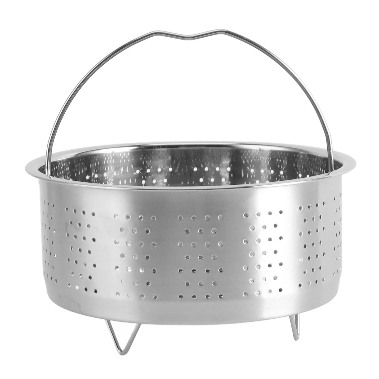 1Pc Stainless Steel Steam Basket with Handle Sugar Removal Rice Cooker Insert Steaming Rack for Food Egg Vegetables Fruits thumbnail 3