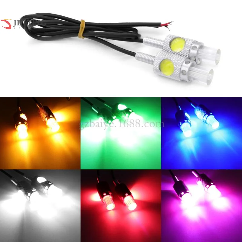 2PCS Motorcycle LED Eagle Eye Light Turn Signal Indicator Super Bright Led Motorbike Auto License Plate Light Driving Light thumbnail 3