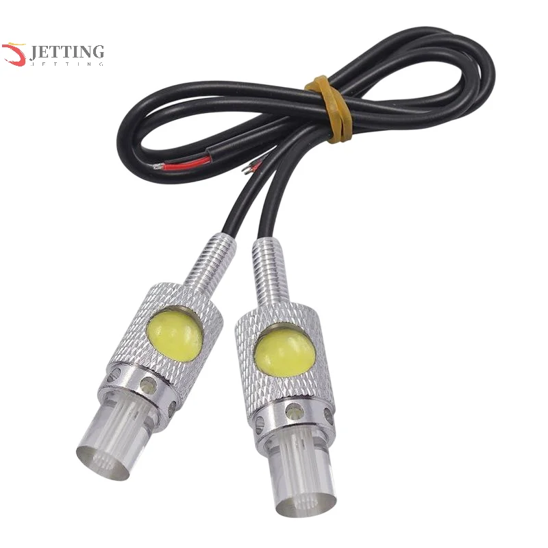2PCS Motorcycle LED Eagle Eye Light Turn Signal Indicator Super Bright Led Motorbike Auto License Plate Light Driving Light thumbnail 5