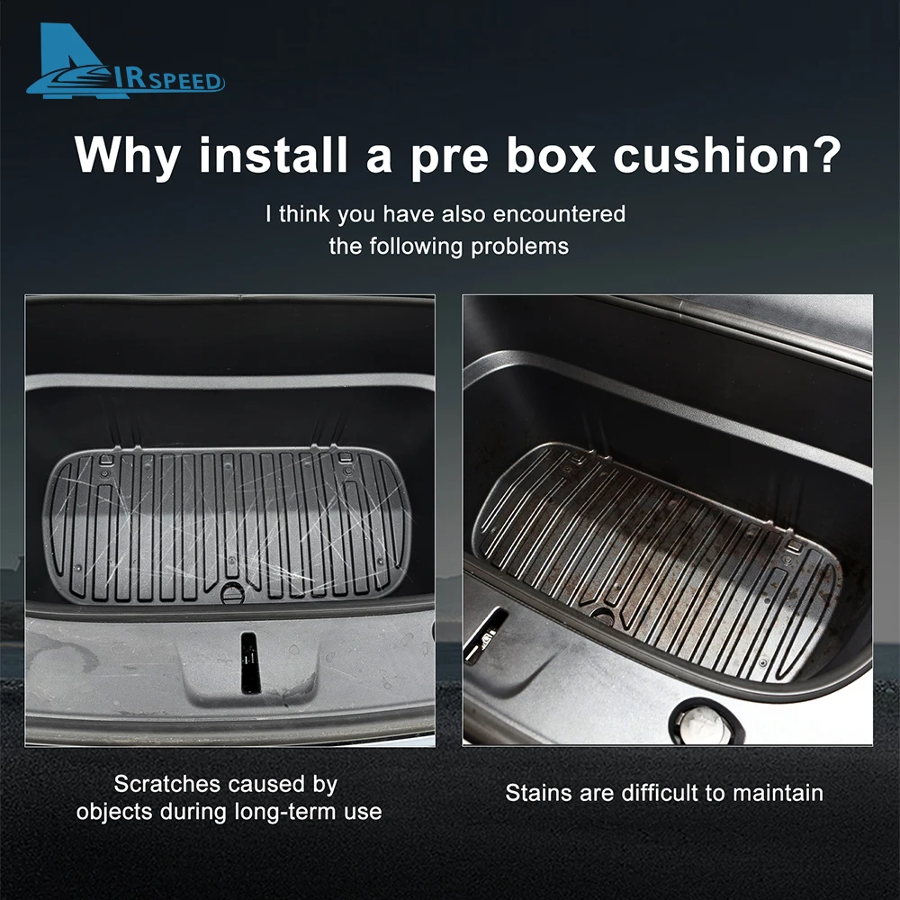 Flannel Front Rear Trunk Mats For Tesla Model Y Juniper Launch 2025 2026-UP Anti-slip Pads All Weather Car Interior Accessories thumbnail 3
