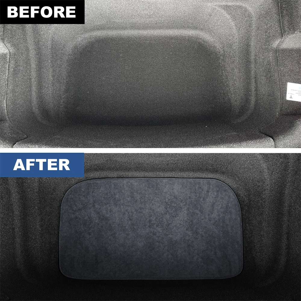 Flannel Front Rear Trunk Mats For Tesla Model Y Juniper Launch 2025 2026-UP Anti-slip Pads All Weather Car Interior Accessories thumbnail 4