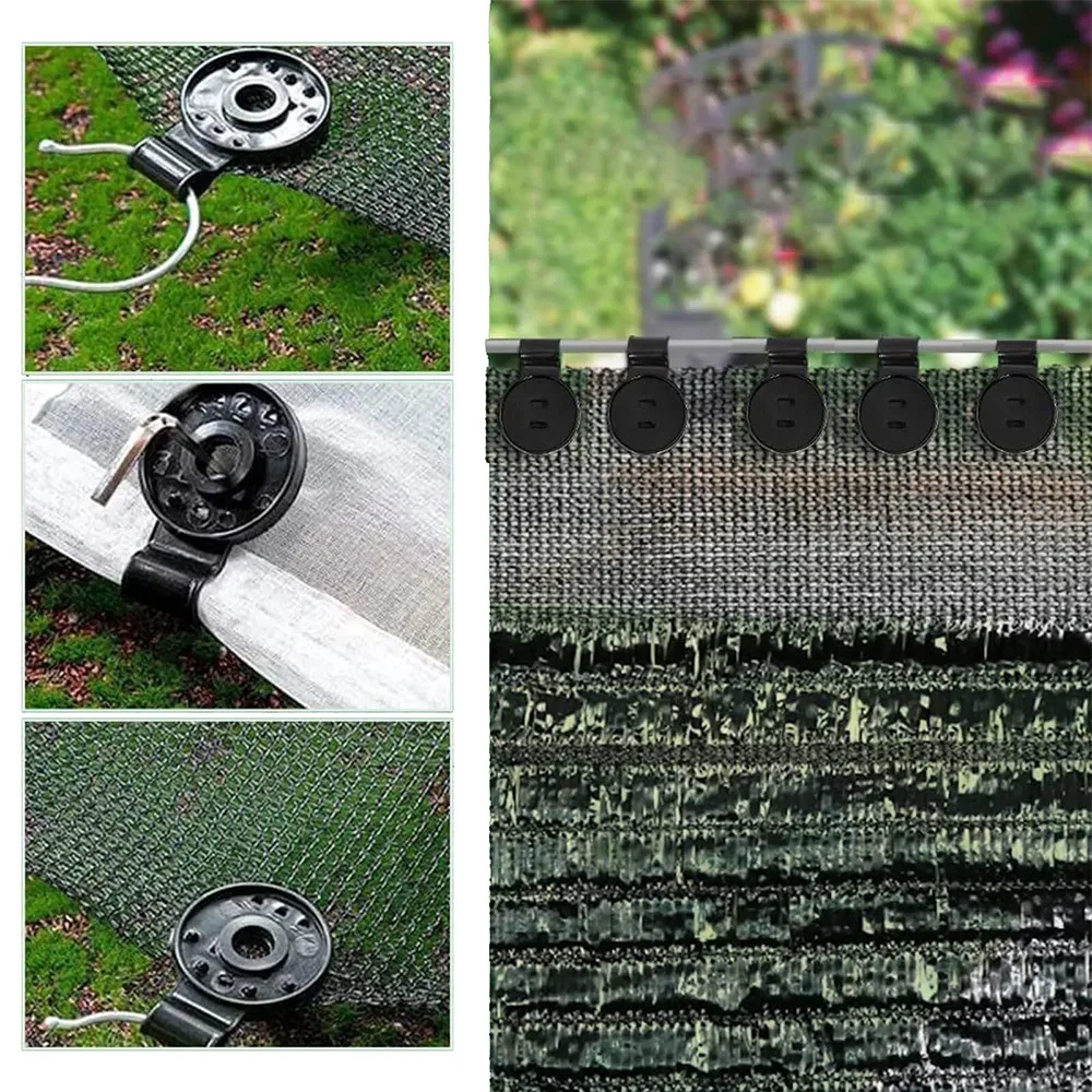 100Pcs Shade Cloth Plastic Clips Sun Shade Net Clips Greenhouse Fabric Fixing Clamps Grommet Fence Netting Hook thumbnail 6