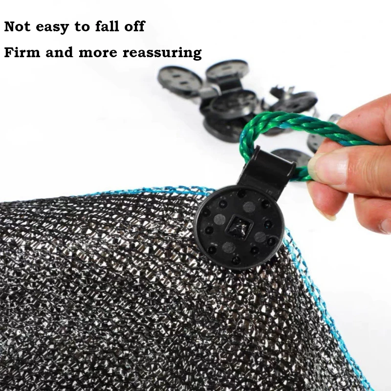 100Pcs Shade Cloth Plastic Clips Sun Shade Net Clips Greenhouse Fabric Fixing Clamps Grommet Fence Netting Hook thumbnail 5