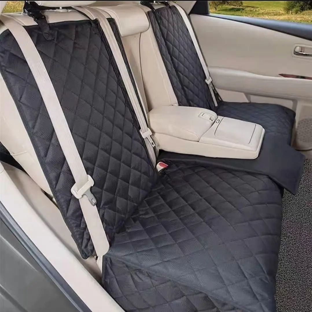 Dog Car Seat Cover Pet Travel Carrier Mattress Waterproof Dog Car Seat Protector With Middle Seat Armrest For Dogs thumbnail 5