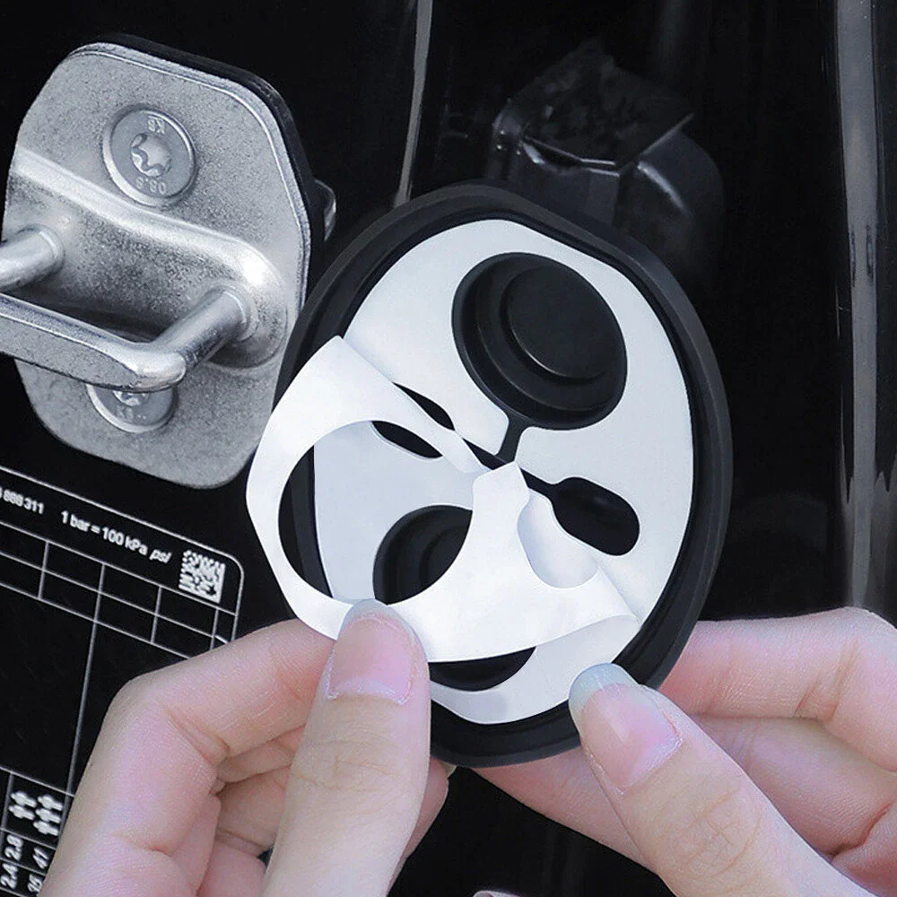 Upgrade Car Door Closing Shockproof Silicone Cushion Mute Shock Absorber Protective Covers Car Door Latch Accessories thumbnail 5