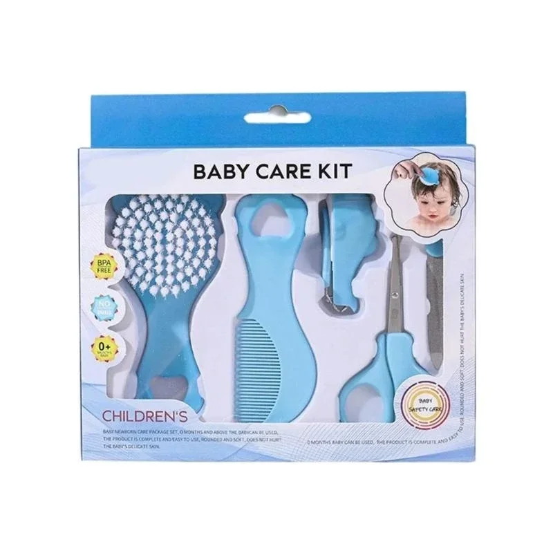 Design Gentle Hair Bristle Soft Infant Comb 5 Piece Grooming Set Cartoon Brush Safe Baby Care Essential Kit thumbnail 6
