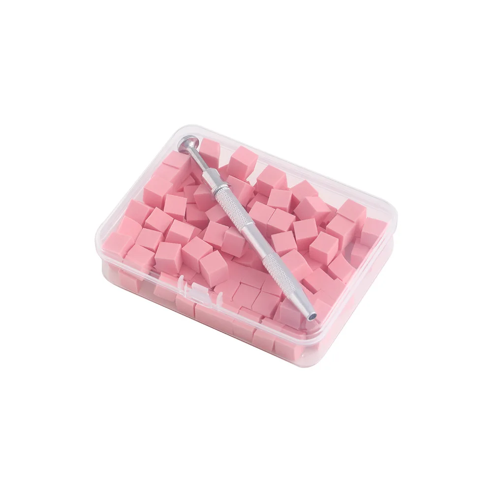 100/50Pcs Square Nail Art Sponge Set Gradient Nail Brushes Gel Polish DIY Design Nail Sponge Grab Pen Manicure Supplies Tools thumbnail 6