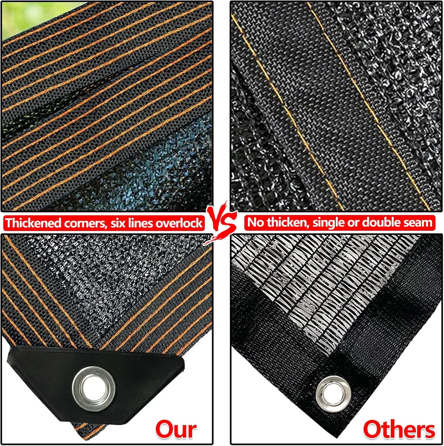 Shade Cloth - 70-90% Sunblock Net for Garden Patio,Shade Sails for Plants Greenhouse Outdoor Pergola Lawn Swimming Sun Shade Clo thumbnail 5