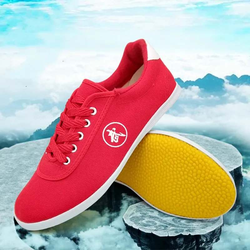 Unisex Summer Men Women Martial Arts Shoes Chinese Style Wushu Kung Fu Shoes Tai Chi Sportswear Old Beijing Training Shoes thumbnail 3