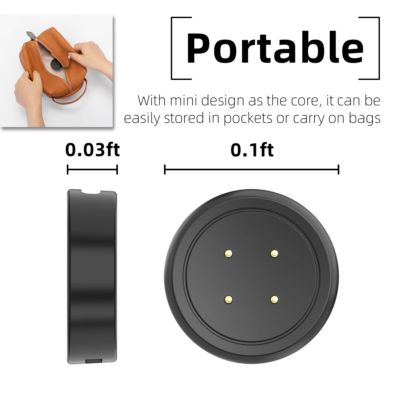With lanyard for Google Pixel Watch3/2 USB Smart Watch Charger Replacement Charger Google Charging Dock thumbnail 3