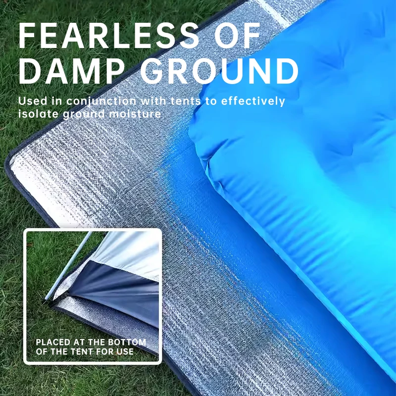 Outdoor Camping Foam Foil Mat Portable Moisture-proof Pad Picnic Beach Mat Aluminum Insulation Sleeping Pad Camping Supplies thumbnail 3
