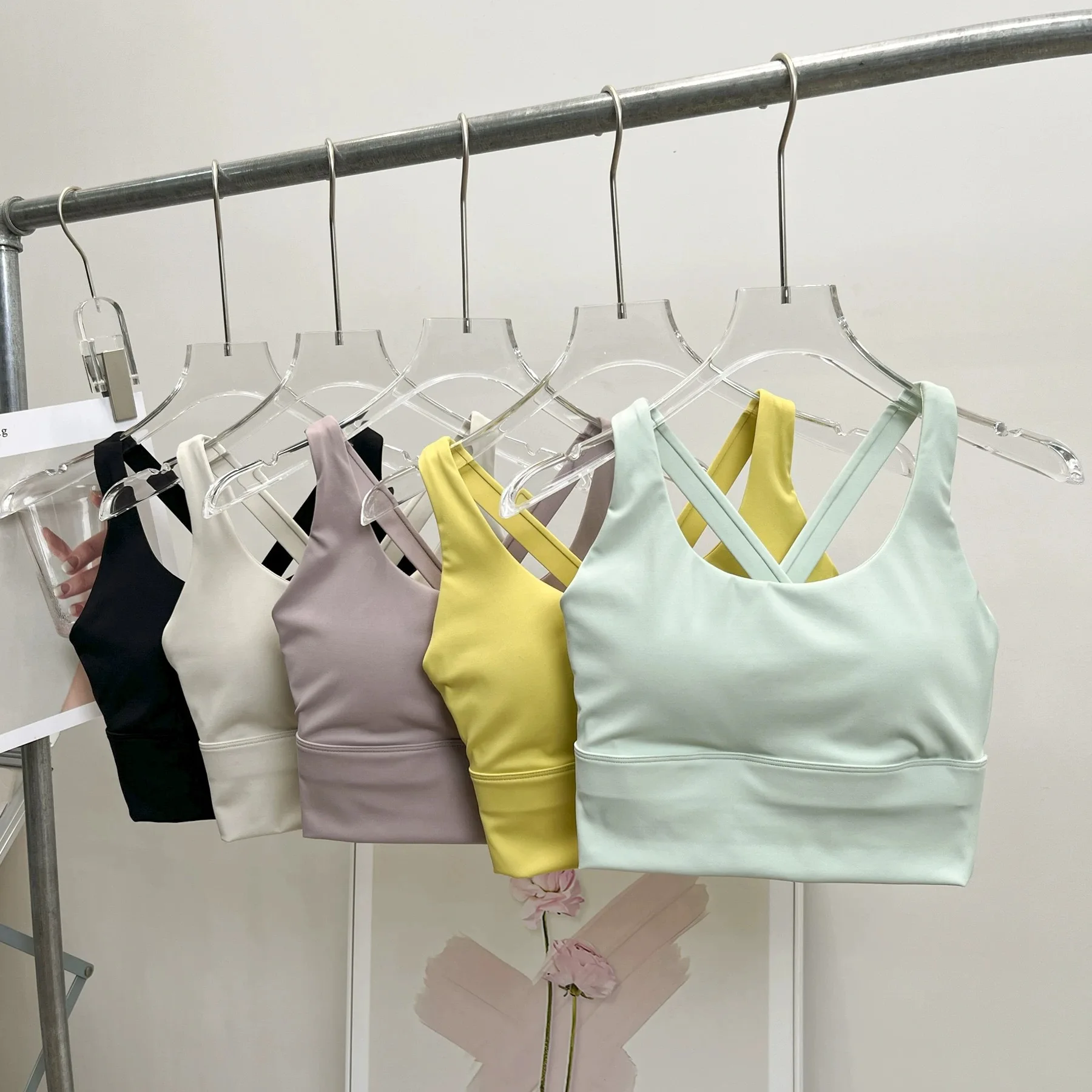 Shockproof High-Intensity Exercise Fitness Bra All-In-One Cup Running Gathered Yoga Beauty Back Breathable Sports Bra for Women thumbnail 2