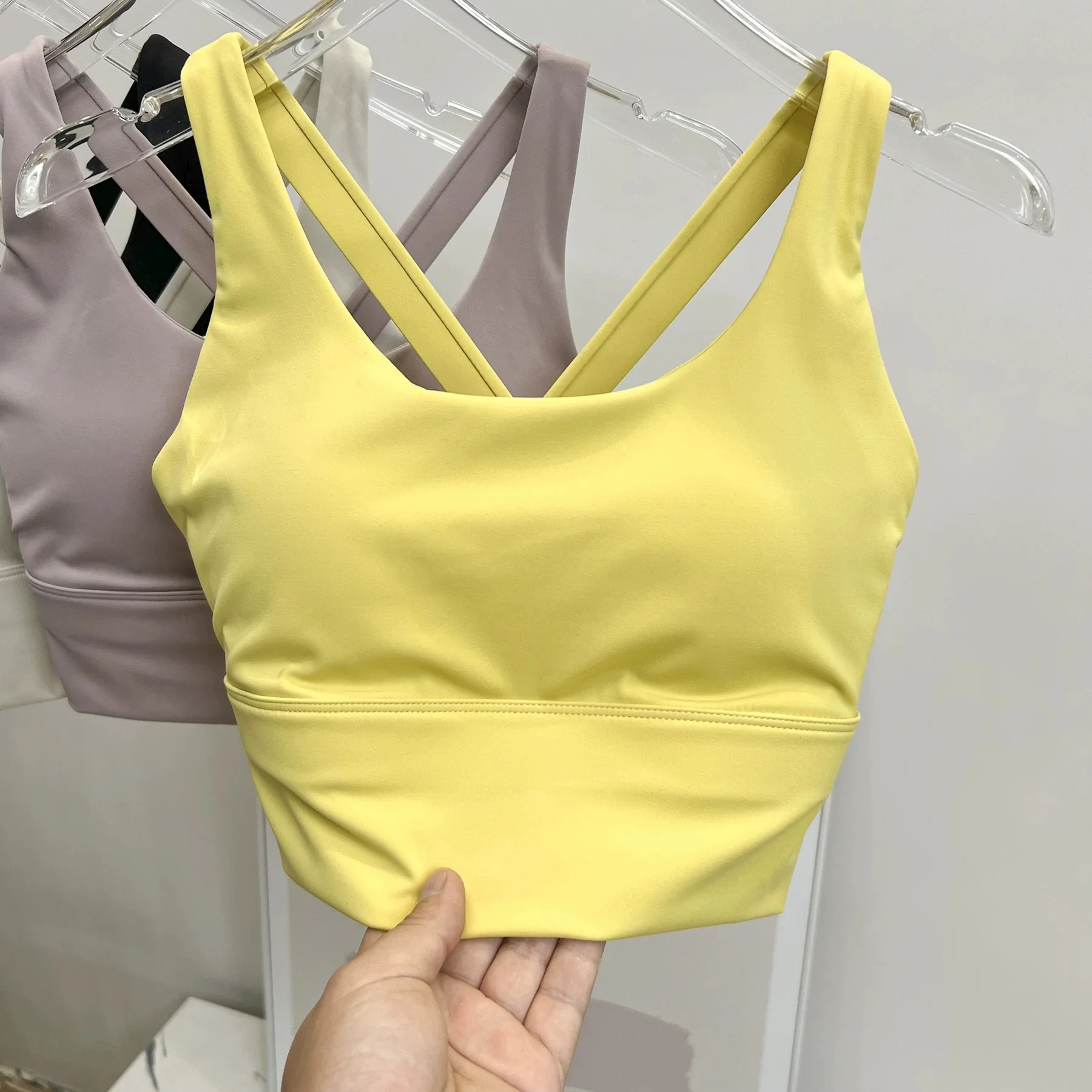 Shockproof High-Intensity Exercise Fitness Bra All-In-One Cup Running Gathered Yoga Beauty Back Breathable Sports Bra for Women thumbnail 5