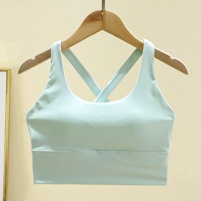 Shockproof High-Intensity Exercise Fitness Bra All-In-One Cup Running Gathered Yoga Beauty Back Breathable Sports Bra for Women thumbnail 4