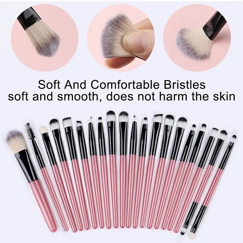 Makeup Brushes Set Premium Synthetic Kabuki Foundation Concealers Powder Blush Blending Face Eye Shadows Brush Set thumbnail 3