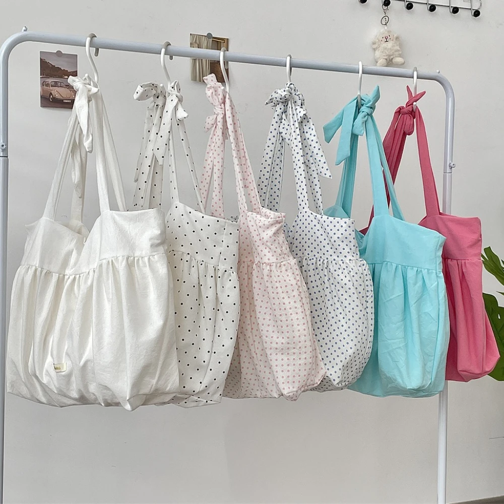 SOZAKKA Lazy Rabbit Large Capaci Tote Bag Belted Canvas Shoulder Bag Casual Sle Underarm Bag Spring Summer New Model Handbag