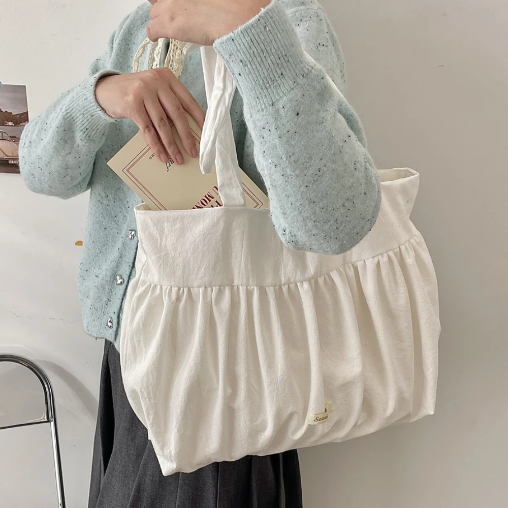 SOZAKKA Lazy Rabbit Large Capaci Tote Bag Belted Canvas Shoulder Bag Casual Sle Underarm Bag Spring Summer New Model Handbag thumbnail 3