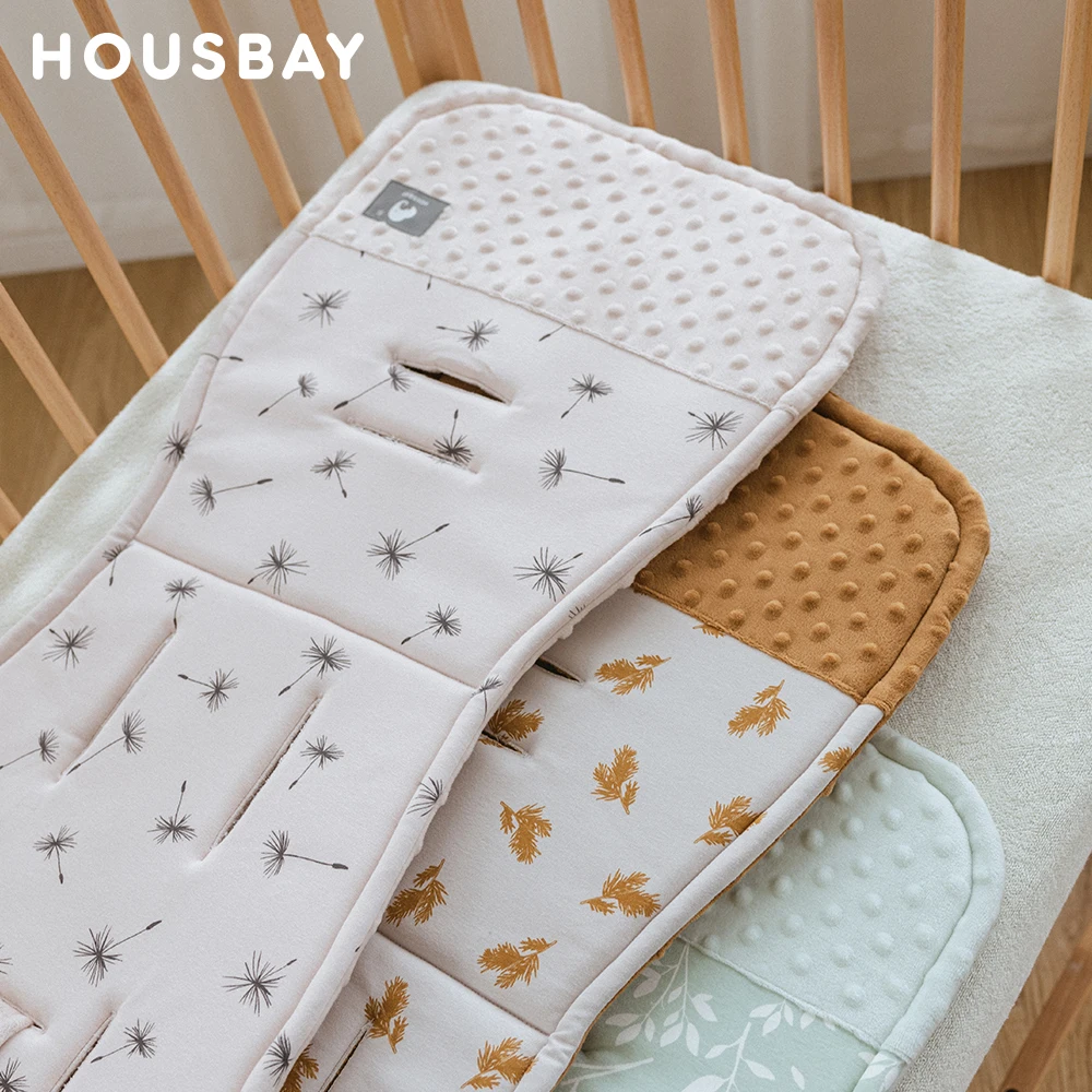 Stroller Cushion & Seat Belt Cover 2Pcs/Set Universal Baby Pram Seat Pad Soft Kids Pushchair Car Mat Stroller Accessories thumbnail 5