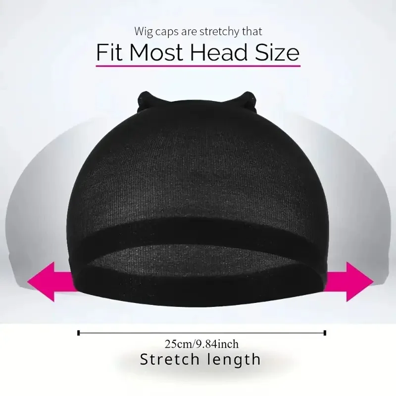 16pcs/8Pack Unisex Elastic Hair Net Set Comfortable Breathable Polyamide Nylon Hair Caps for All Hair Types And Lengths thumbnail 3