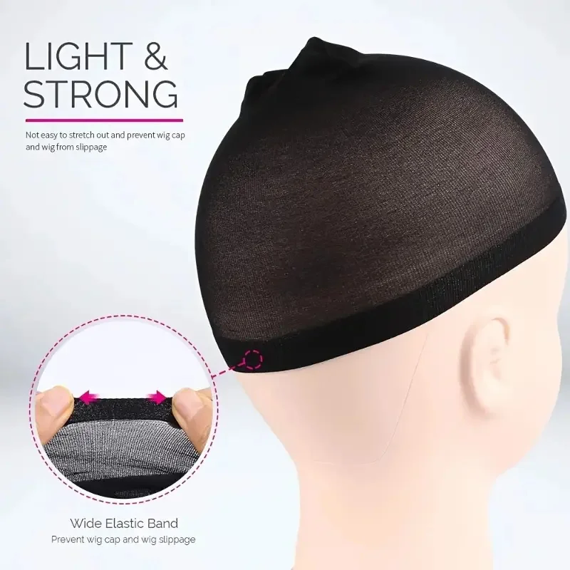16pcs/8Pack Unisex Elastic Hair Net Set Comfortable Breathable Polyamide Nylon Hair Caps for All Hair Types And Lengths thumbnail 4